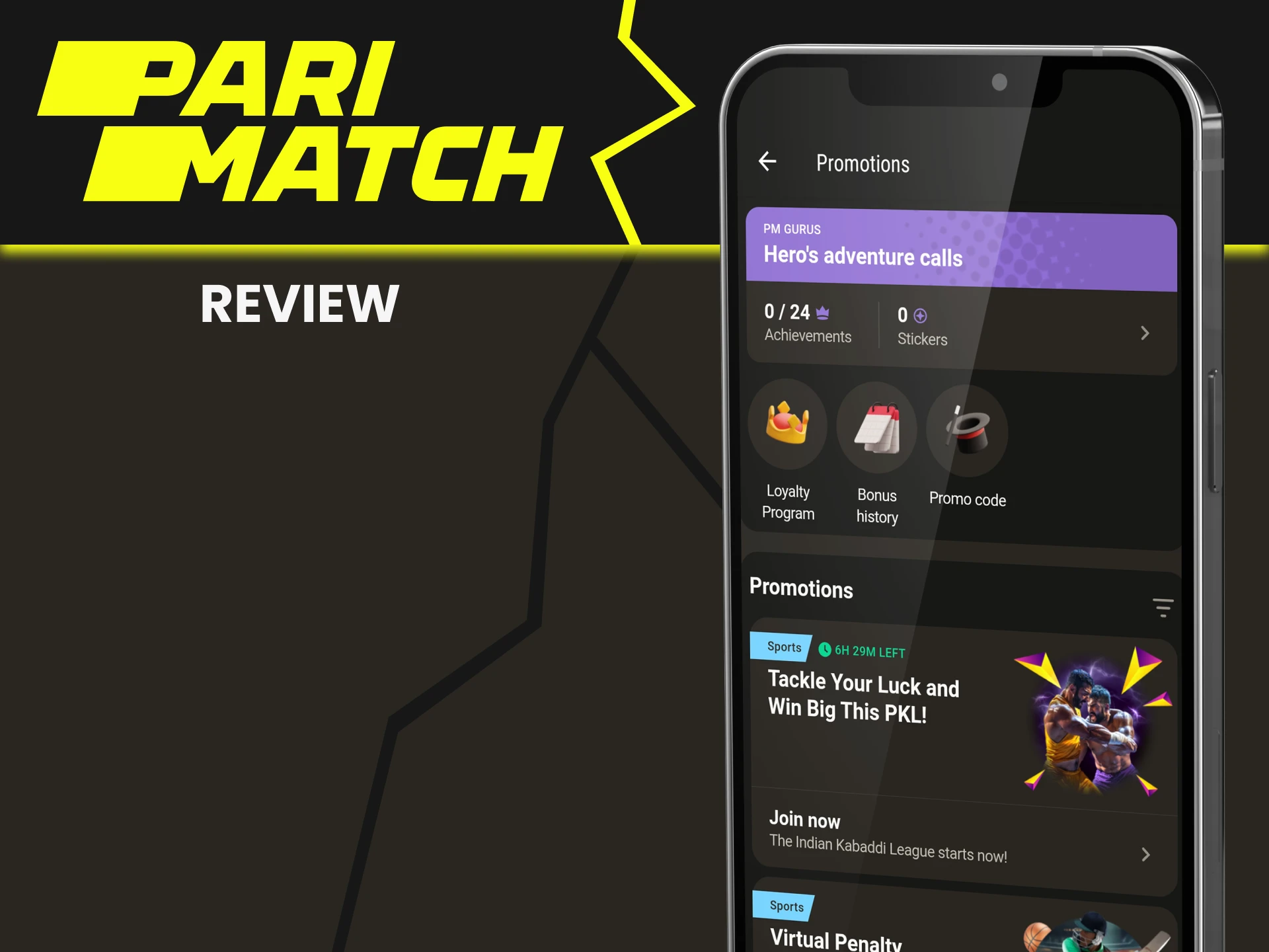 We will tell you about bonuses from Parimatch.