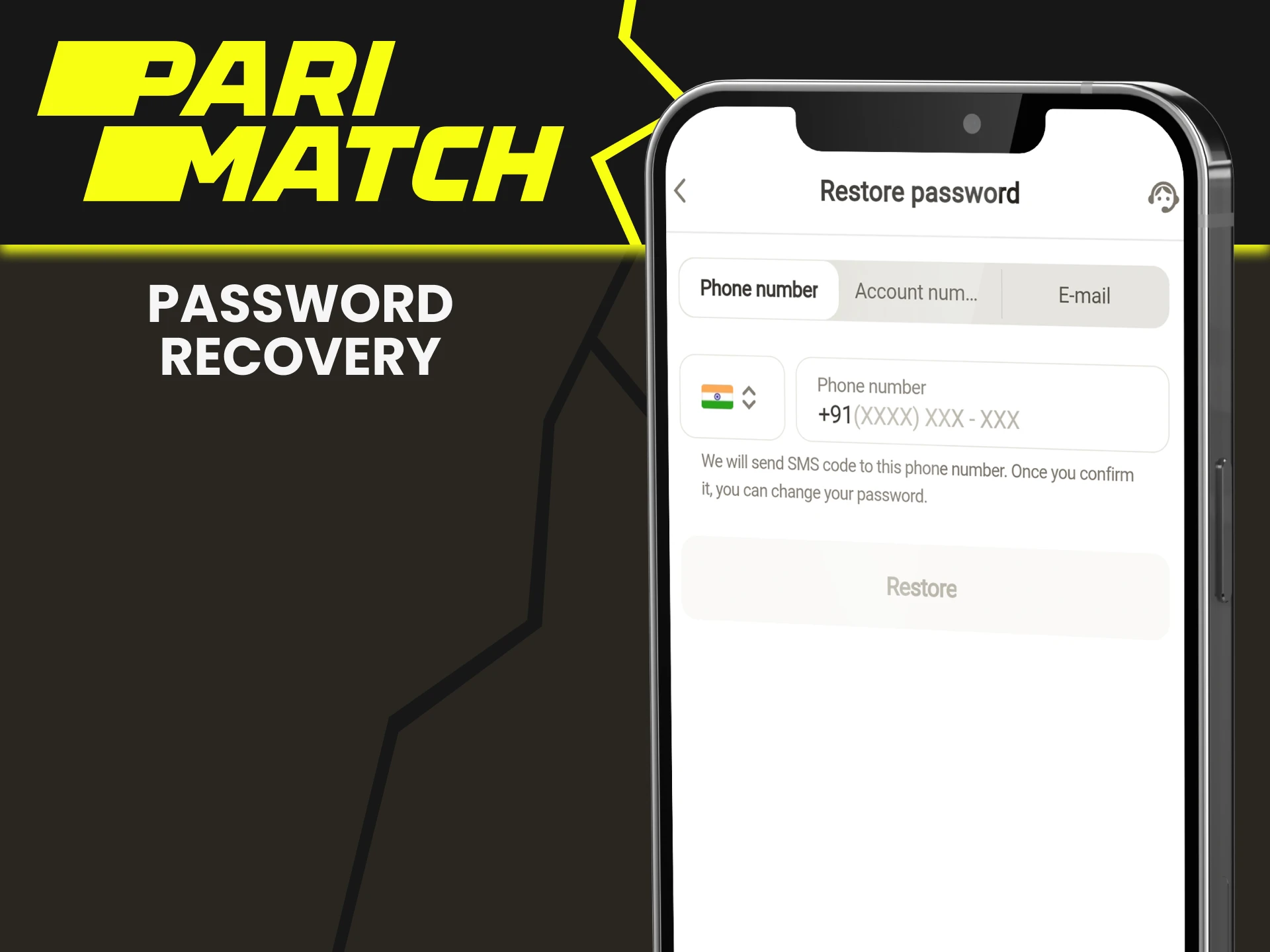 We will provide instructions on how to recover your Parimatch password.