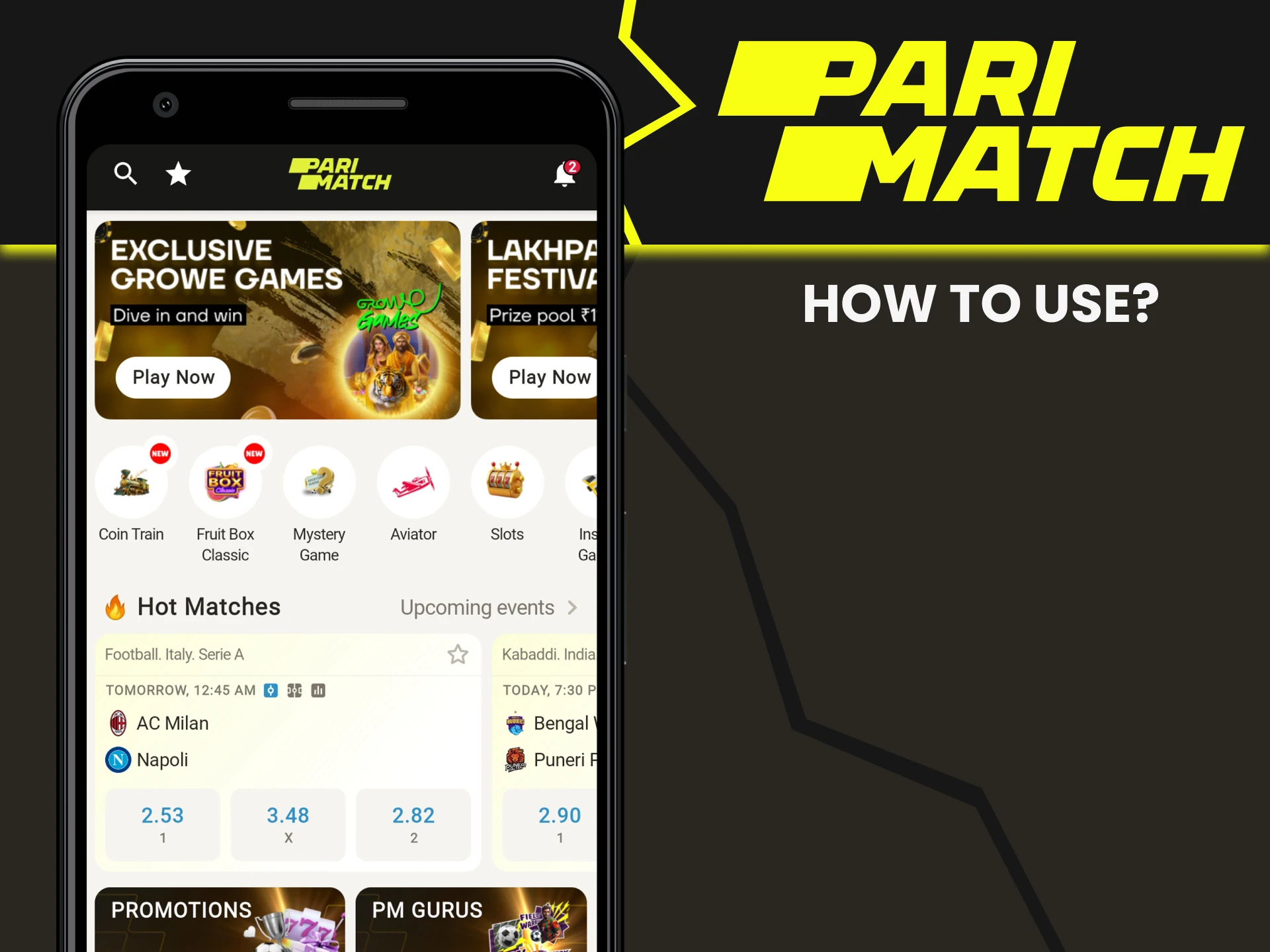 We will tell you how to use Parimatch effectively.