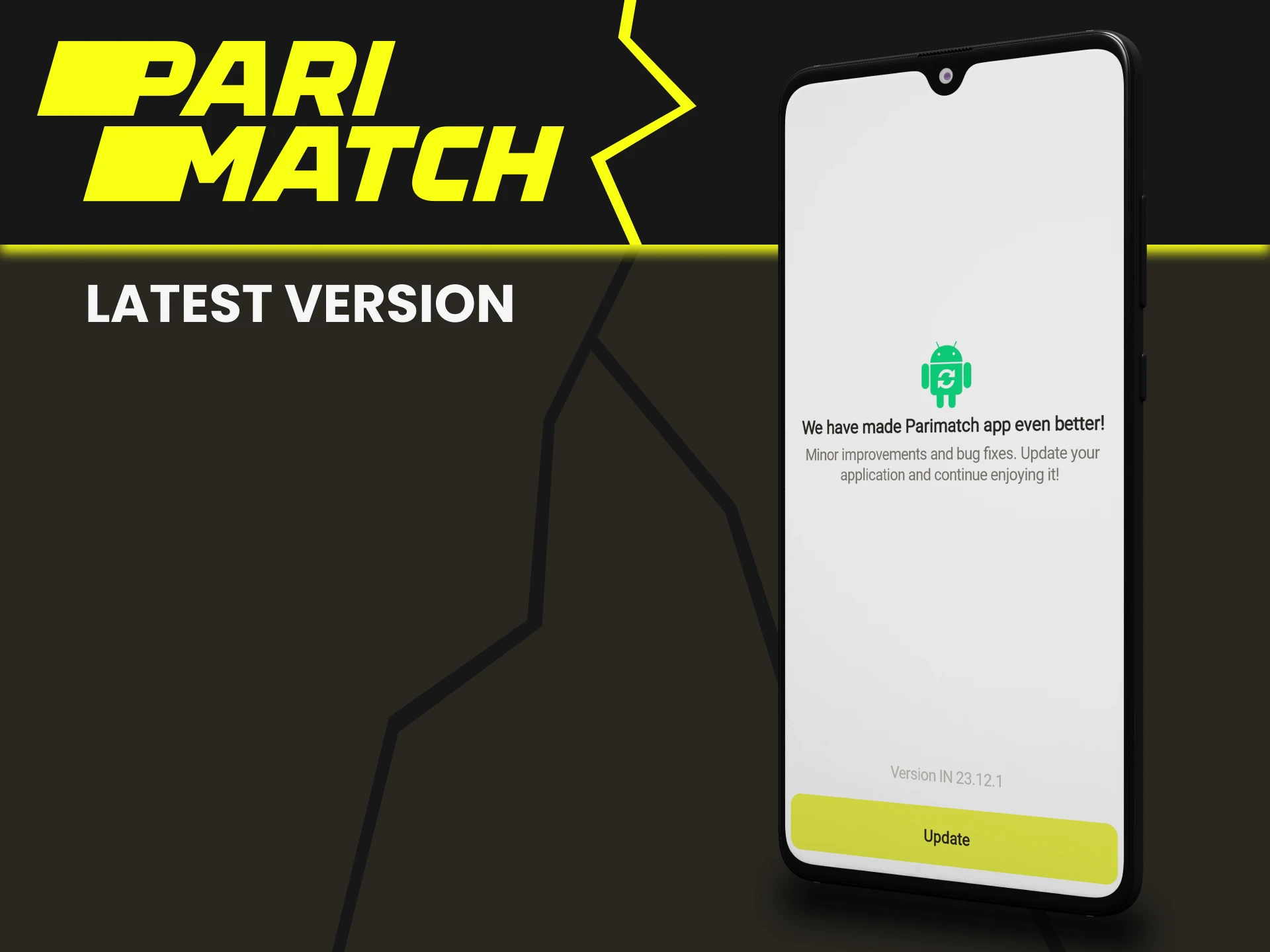 Be sure to update the Parimatch application.