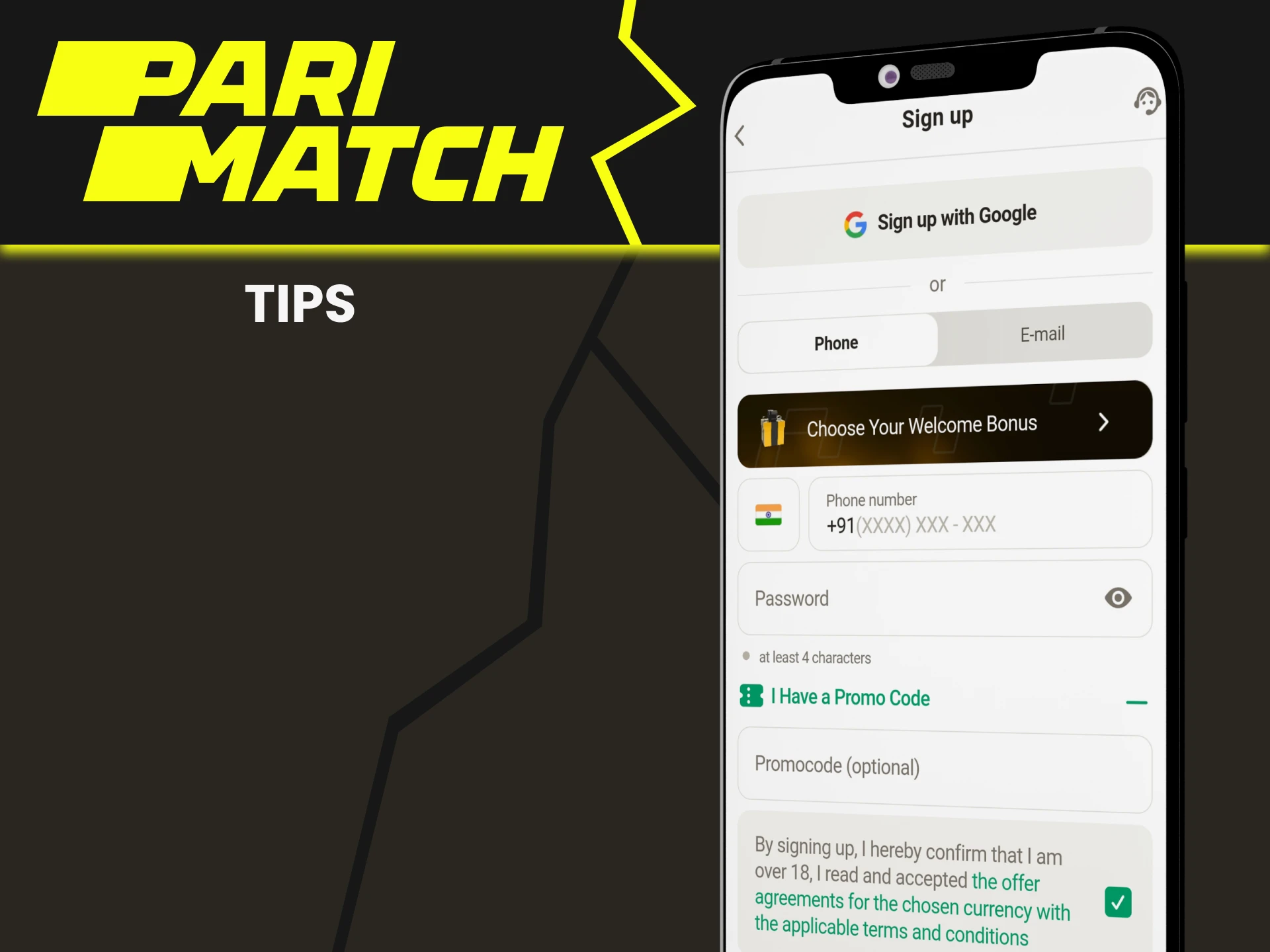 Learn tips for a promotional code from Parimatch.