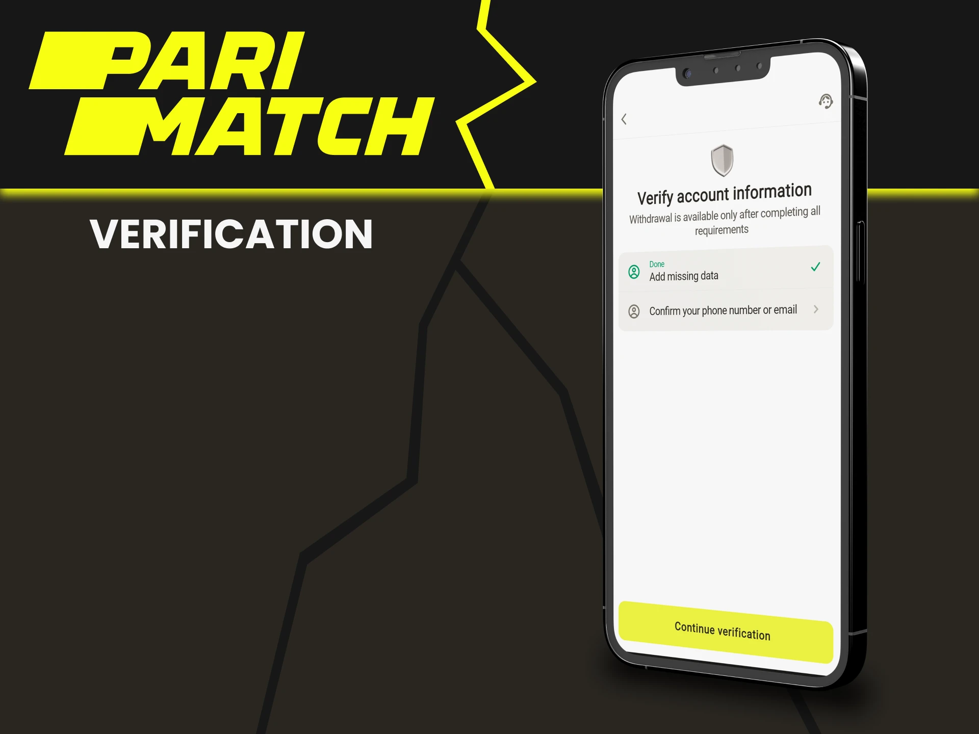 Fill in all the information for Parimatch.