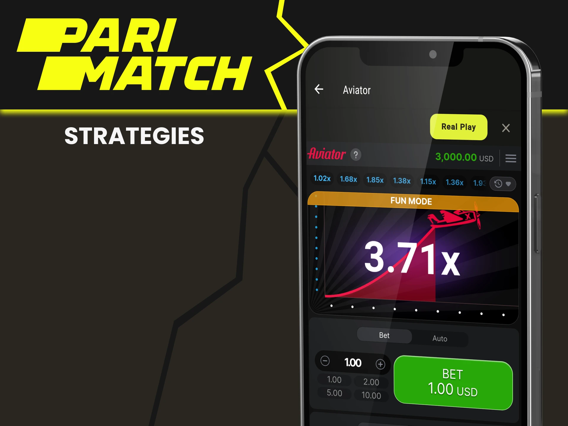 We will tell you strategies for winning the Aviator game on Parimatch.