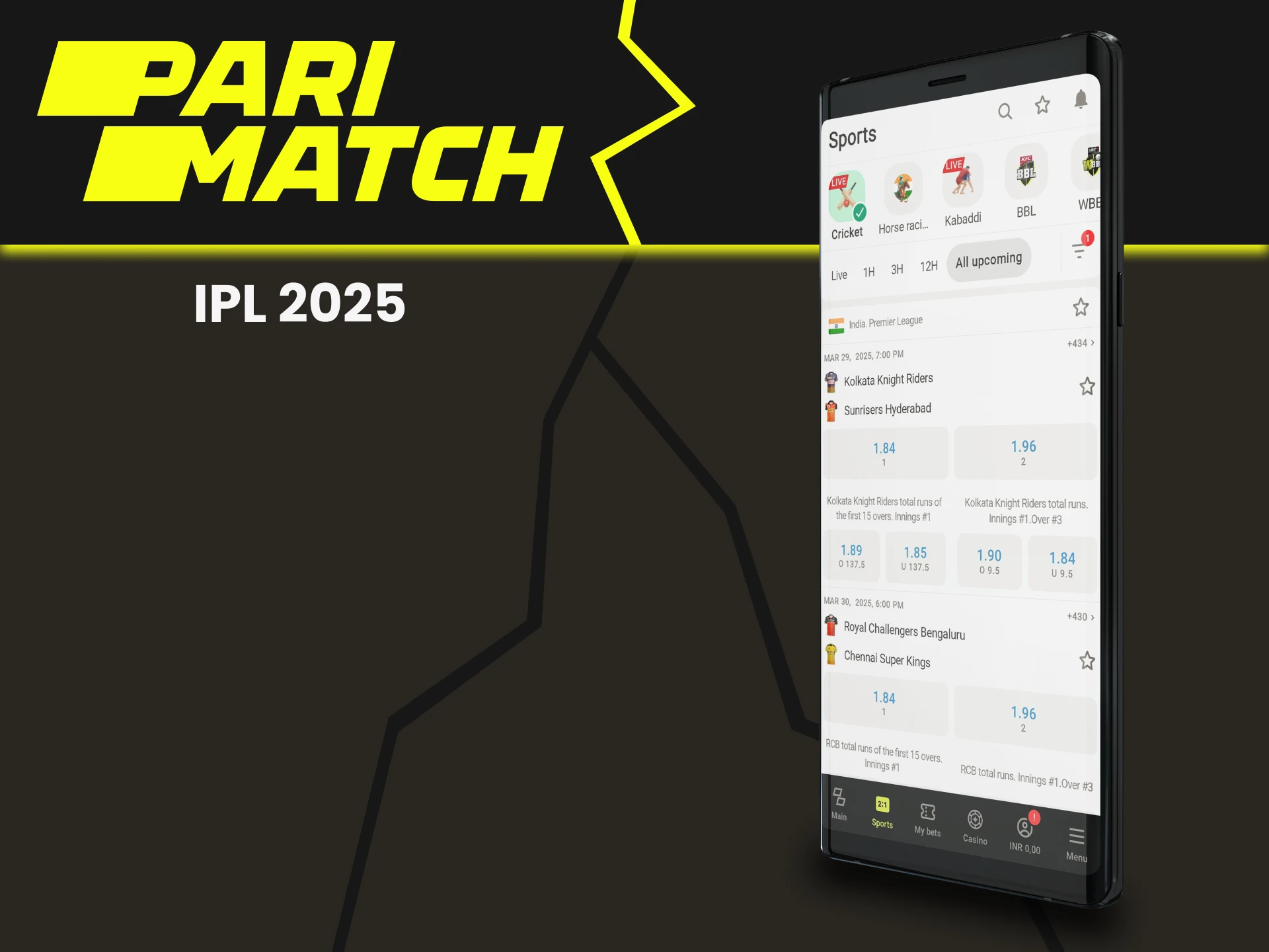 Place bets on future IPL events with Parimatch.