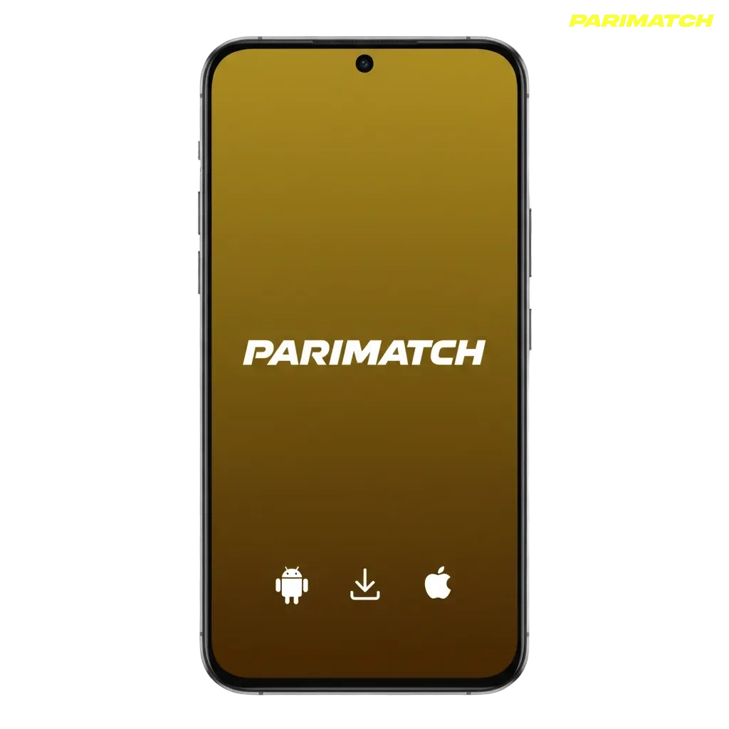 Parimatch sports betting and casino app promo for Android & iOS; 100% welcome bonus up to ₹30,000; Download button.