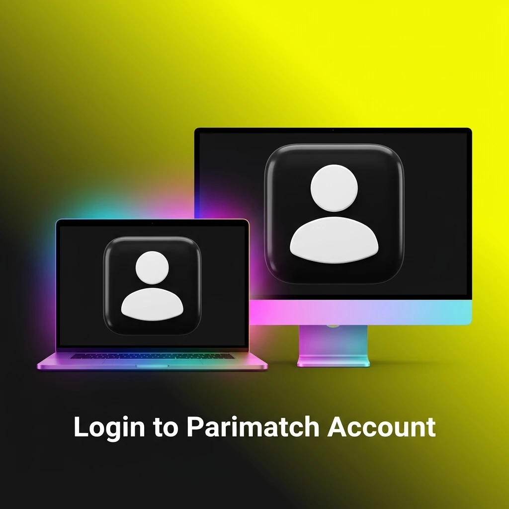 Parimatch account login screen showing email, phone, and password fields with step-by-step sign-in instructions