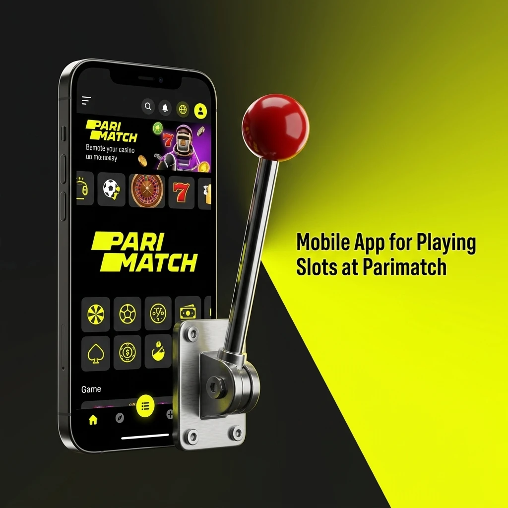 Parimatch mobile app interface for playing slots with easy navigation and gameplay on Android and iOS devices